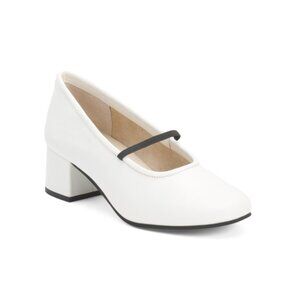 SEYCHELLES Off White Leather Leather Dusk To Dawn Low Block Heels